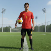 Custom Spain National Soccer Graphic Athlete  サッカーボール