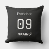 Custom Spain National Soccer Professional Mono クッション (正面)