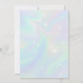 Custom Sparkle Rainbow Ballerina Ballet Birthday 招待状 (裏面)