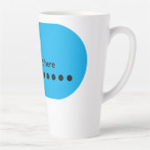 Custom Speech Bubble Design – Personalized Text カフェラテマグ (右)