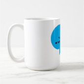 Custom Speech Bubble Design – Personalized Text コーヒーマグカップ (左)