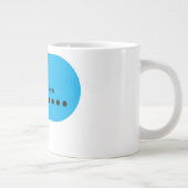 Custom Speech Bubble Design – Personalized Text ジャンボコーヒーマグカップ (右)