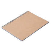 Custom Spiral Notebook with Kraft Pattern Cover ノートブック (左側)