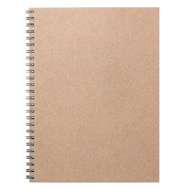 Custom Spiral Notebook with Kraft Pattern Cover ノートブック