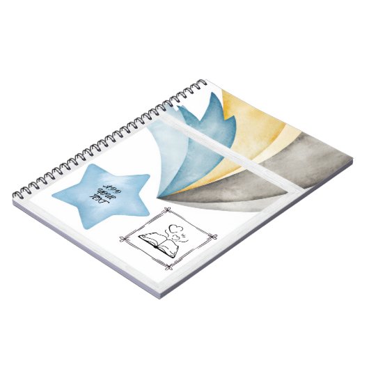 Custom Spiral Photo Notebook ノートブック (左側)