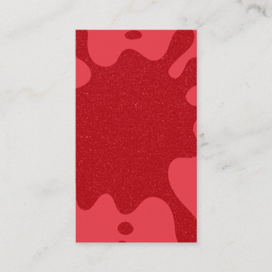 Custom Splash Tomato Red Flat Loyalty Card ロイヤリティカード (正面)