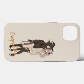 Custom Spooky Beautiful Muted Beige Goth AnimeGirl Case-Mate iPhoneケース (裏面 (横))