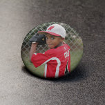 Custom Sports Photo Button 缶バッジ<br><div class="desc">Custom Sports Photo Button: Click "change" under the placeholder image and replace it with your own! A great way to show your love and support for your favorite athlete!</div>