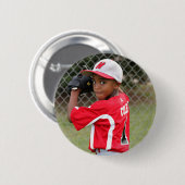 Custom Sports Photo Button 缶バッジ (正面&裏面)