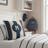Custom Sports Style Pillow with Initial  クッション