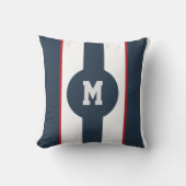 Custom Sports Style Pillow with Initial  クッション (正面)