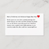 Custom Spread love card 名刺 (正面)