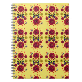 Custom Spring Butterfly Floral Gift  ノートブック