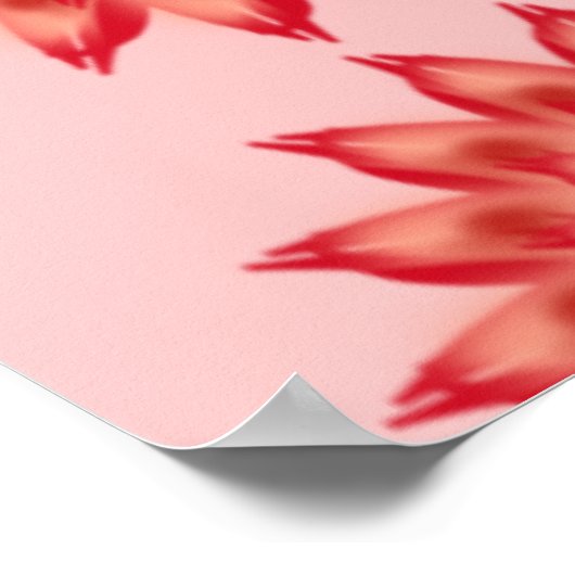 Custom Spring Flower Women's Day Pattern ポスター (角)