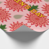 Custom Spring Flower Women's Day PatWrapping Paper ラッピングペーパー (角)