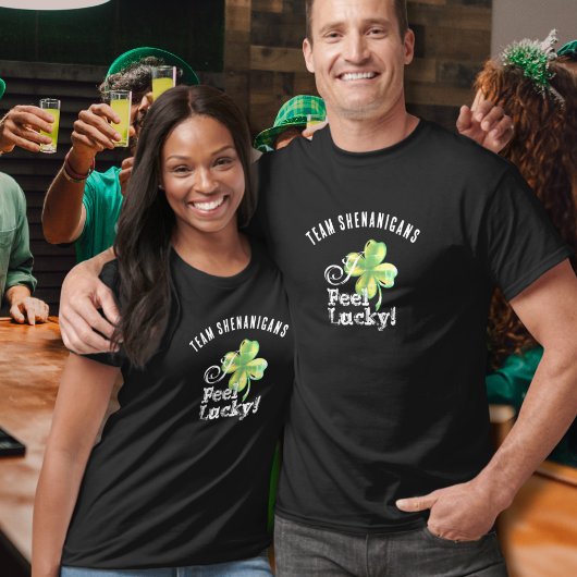 Custom St. Patrick's Day Team--I Feel Lucky Tシャツ