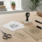 Custom Stamp Your Design Upload 2.5" ラバースタンプ