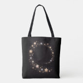 Custom Star Spiral Initials Gift Tote Bag トートバッグ (裏面)