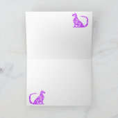 Custom Starry Purple CrystalKatz Geeetings カード (内部)