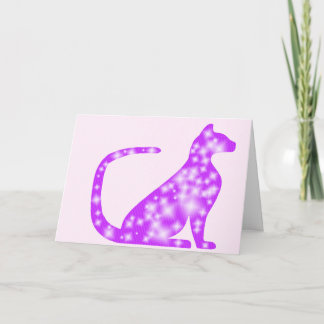 Custom Starry Purple CrystalKatz Geeetings カード