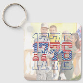Custom Stars & Stripes 1776 America Anniversary キーホルダー (正面)