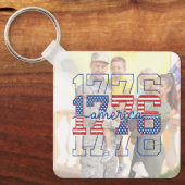 Custom Stars & Stripes 1776 America Anniversary キーホルダー (正面)