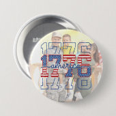 Custom Stars & Stripes 1776 America Anniversary  缶バッジ (正面&裏面)
