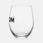 Custom Stemless Wine Glass Blank Template - 16oz ステムなしワイングラス (左)