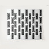 Custom Step and Repeat Fabric Backdrop タペストリー (正面(横))