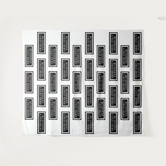 Custom Step and Repeat Fabric Backdrop タペストリー (正面(横))