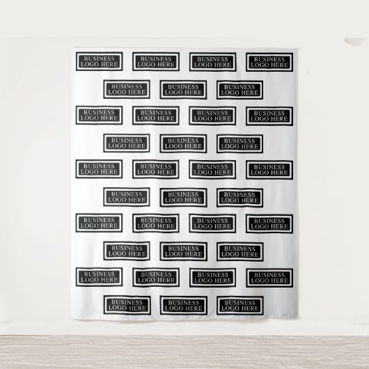 Custom Step and Repeat Fabric Backdrop タペストリー (正面)