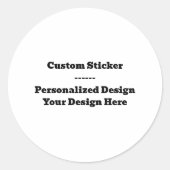 Custom Sticker – Personalized Design ラウンドシール (正面)