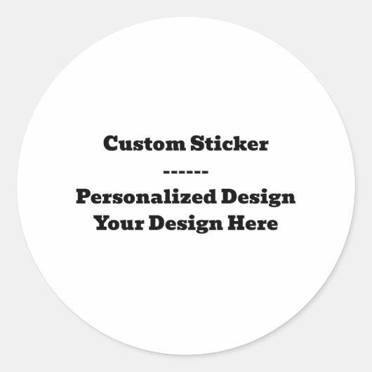Custom Sticker Sheet - Personalized Design Decal ラウンドシール (正面)
