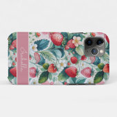 Custom Strawberries Wild Vibrant Case-Mate iPhoneケース (裏面(横))