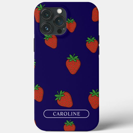 Custom Strawberry Blue Case-Mate iPhoneケース (裏面)