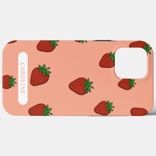 Custom Strawberry Coral Case-Mate iPhoneケース (裏面 (横))