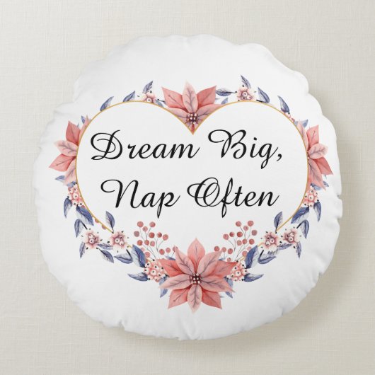 Custom Stylish Design Round Pillow for Home Decor ラウンドクッション (正面)