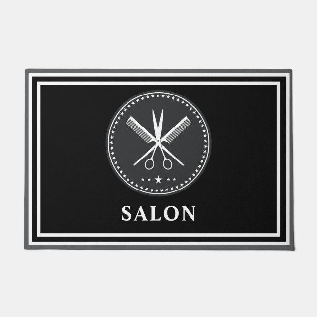 Custom Stylish Hair Salons & Barbers           ドアマット (正面)