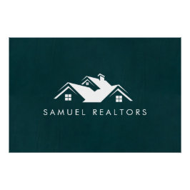 Custom Stylish Modern Real Estate Home Logo  ポスター