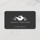 Custom Stylish Modern Real Estate Home Logo 名刺 (正面)