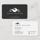 Custom Stylish Modern Real Estate Home Logo 名刺 (正面/裏面)