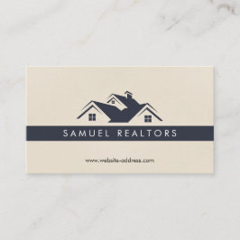 Custom Stylish Modern Real Estate Home Logo 名刺