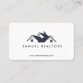 Custom Stylish Modern Real Estate Home Logo 名刺