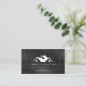 Custom Stylish Modern Real Estate Home Logo 名刺 (スタンド正面)