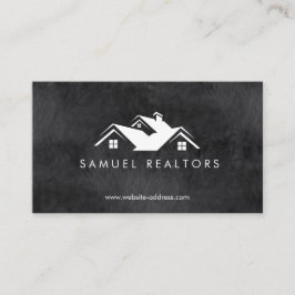 Custom Stylish Modern Real Estate Home Logo 名刺