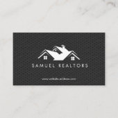 Custom Stylish Modern Real Estate Home Logo 名刺 (正面)