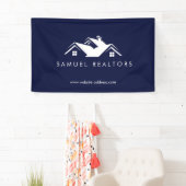 Custom Stylish Modern Real Estate Home Logo 横断幕 (インサイチュ)