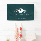 Custom Stylish Modern Real Estate Home Logo 横断幕 (インサイチュ)