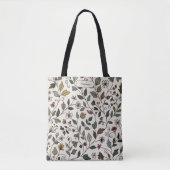 Custom Stylish Whimsical Botanical Vine Carryall  トートバッグ (正面)