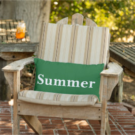 Custom summer decor vibrant green background アウトドアクッション